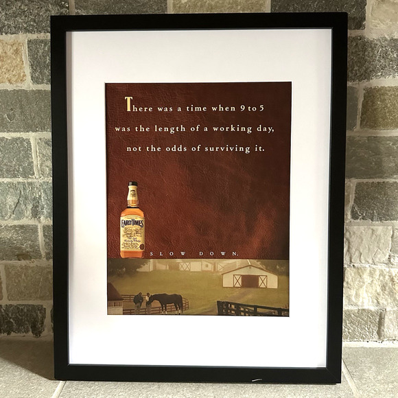 1995 Early Times Kentucky Magazine Ad 9 to 5 Slow Down - Picture 1 of 3
